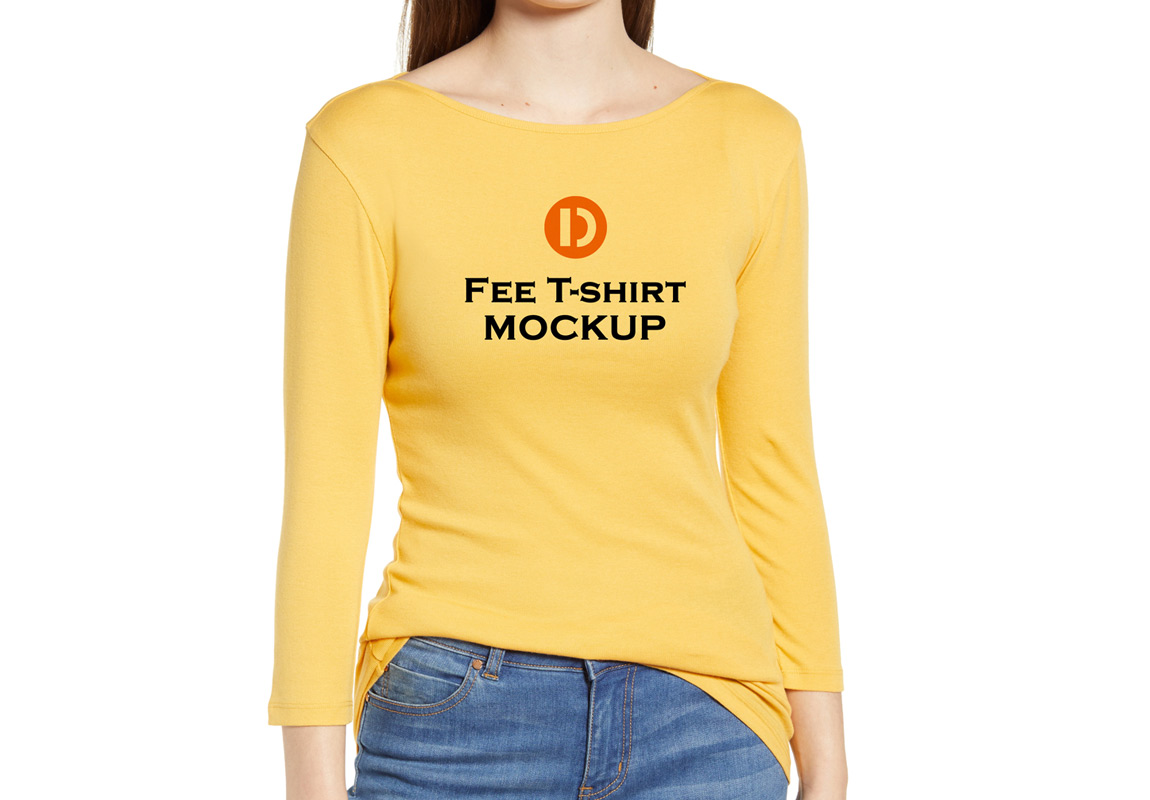 Download Women T Shirt Mockup Free Psd 2021 Daily Mockup