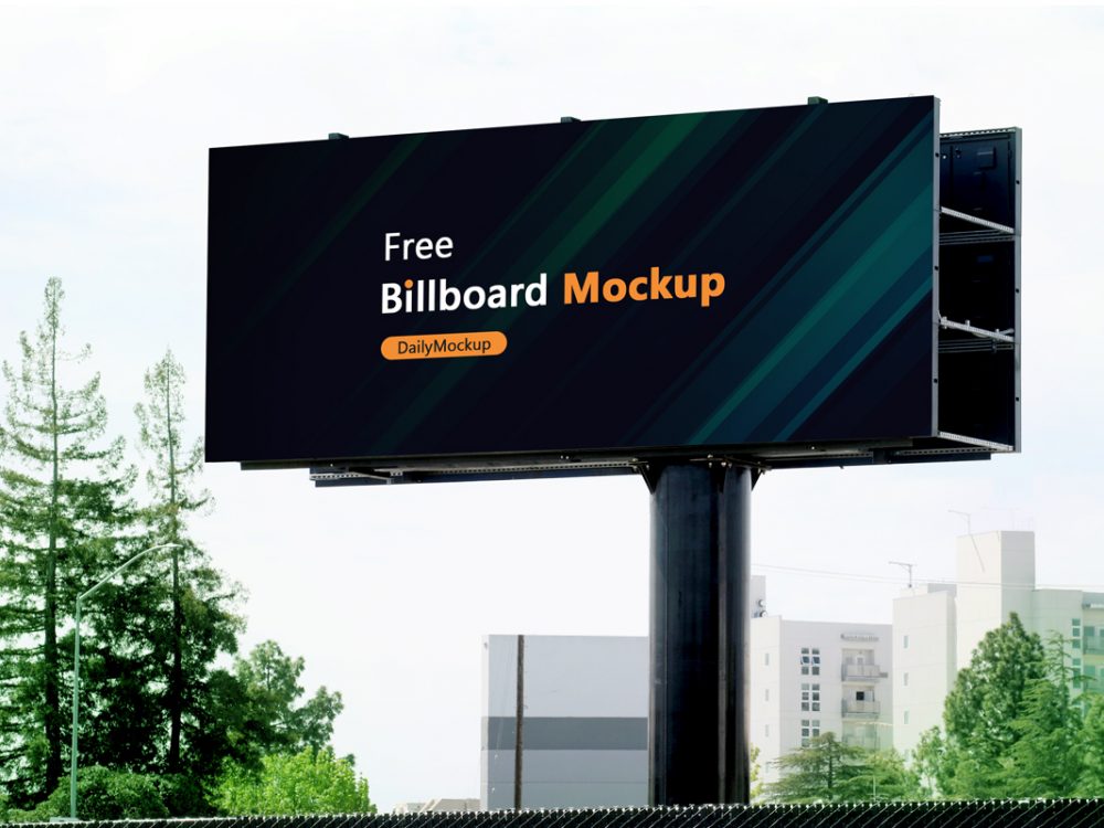 Download Free Billboard Mockup PSD 2021 - Daily Mockup