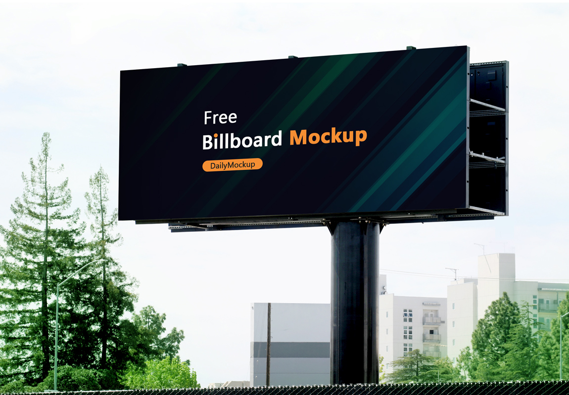 Free Billboard Mockup PSD 2021 - Daily Mockup