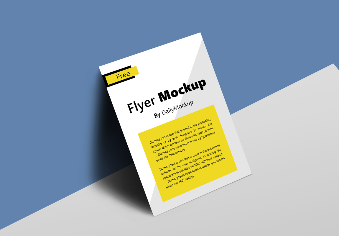 Free Flyer Mockup Template PSD 2023 Daily Mockup