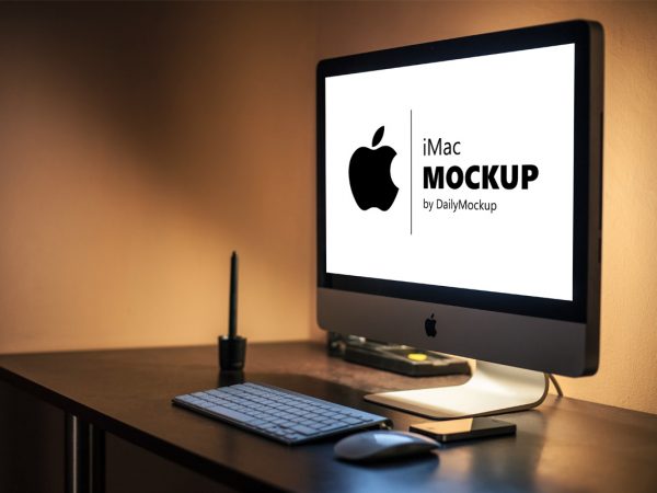 Free Apple Imac Mockup Psd Template 2020 Dailymockup