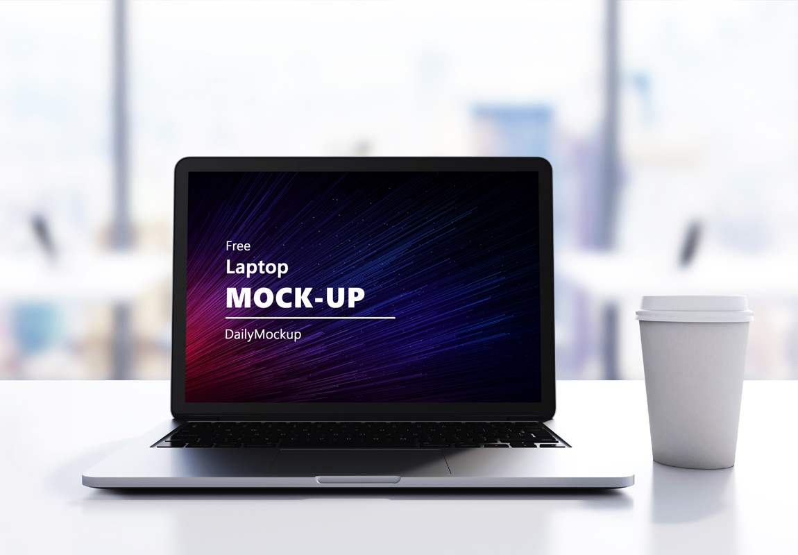 Free Laptop Mockup PSD File 2020 - Daily Mockup
