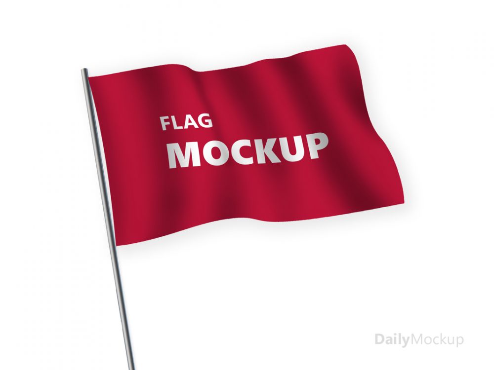 Download Free PSD Flag Mockup Template 2021 - Daily Mockup