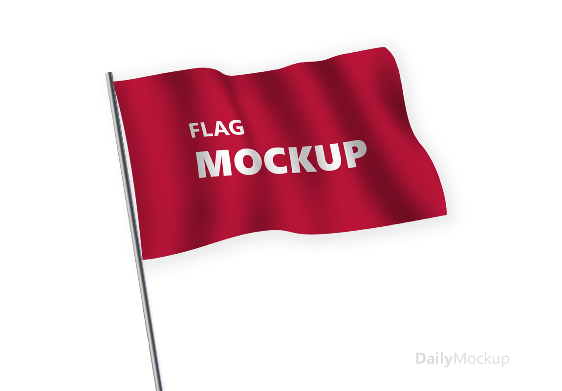 Download Free Psd Flag Mockup Template 2021 Daily Mockup