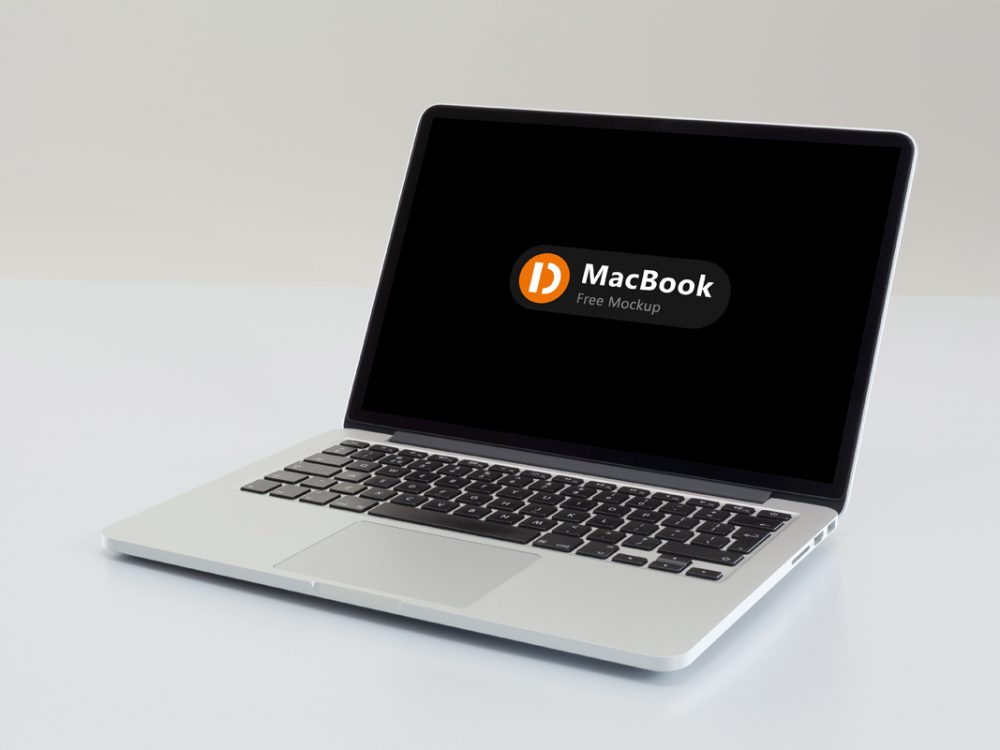 MacBook Free PSD Mockup