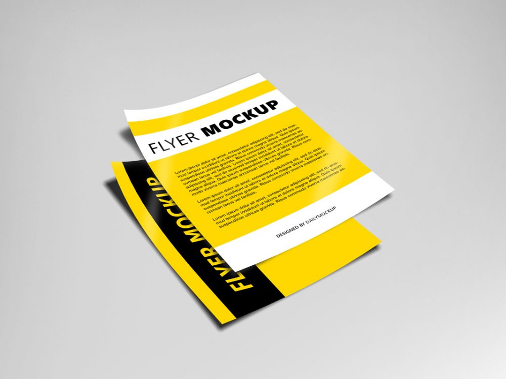 psd flyer mockup