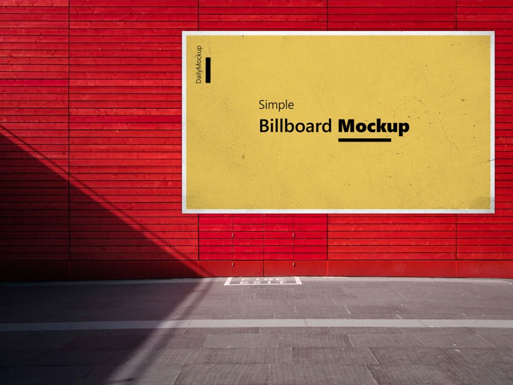 Simple Billboard Mockup