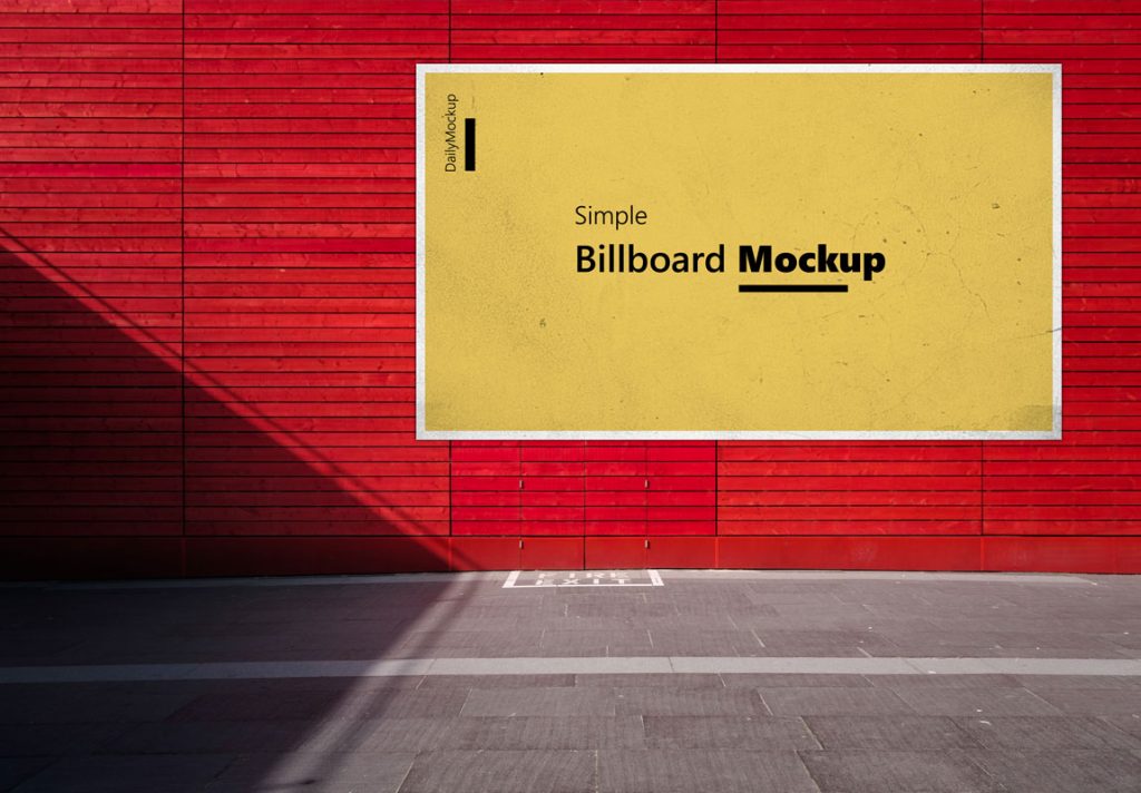 Simple Billboard Mockup