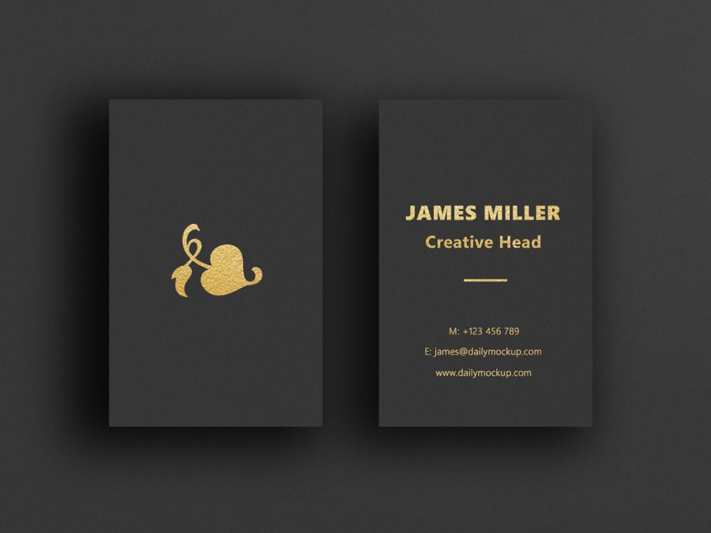 Download Vertical Business Cards Mockup Free 2020 Daily Mockup PSD Mockup Templates