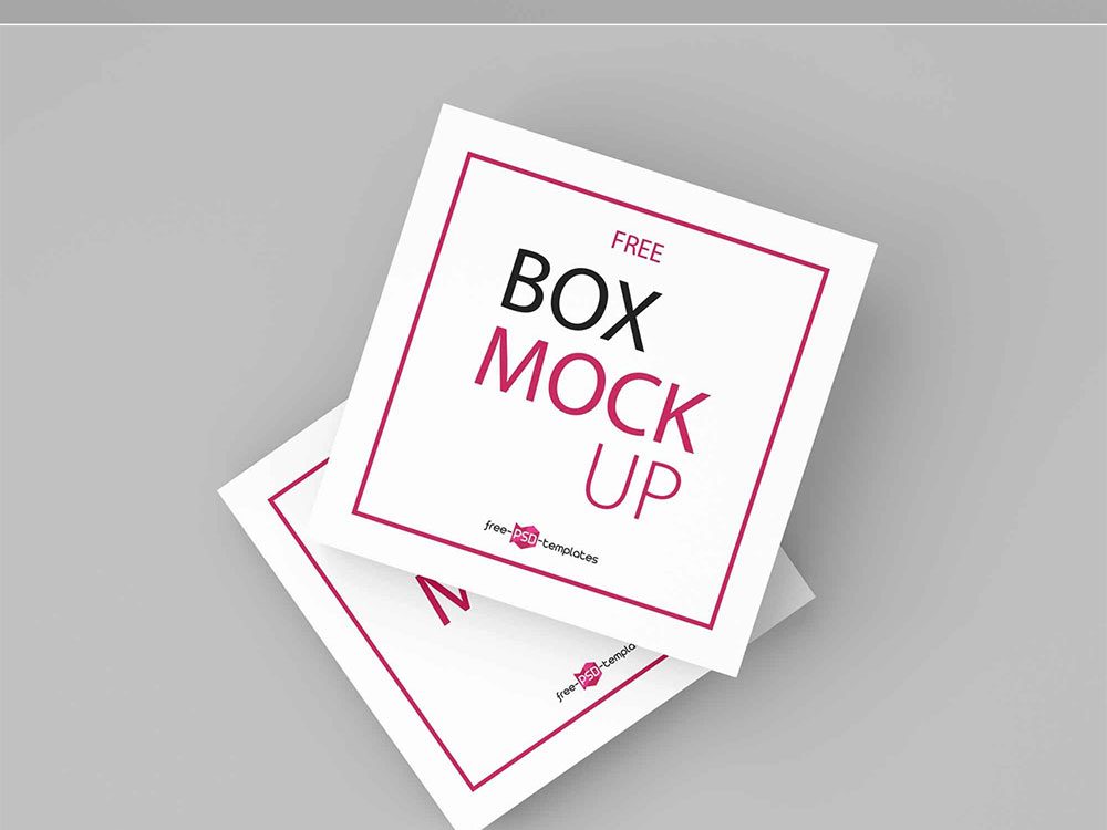 Free Square Box Mockup Daily Mockup