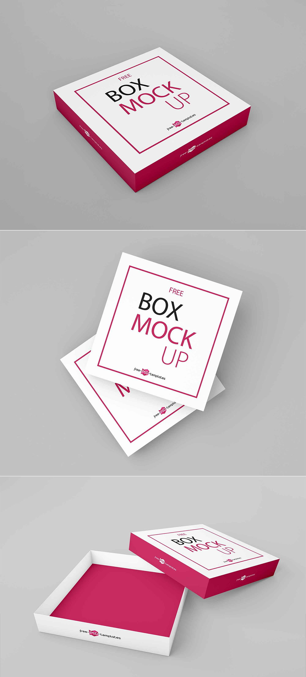 Download Free Square Box Mockup 2021 - Daily Mockup