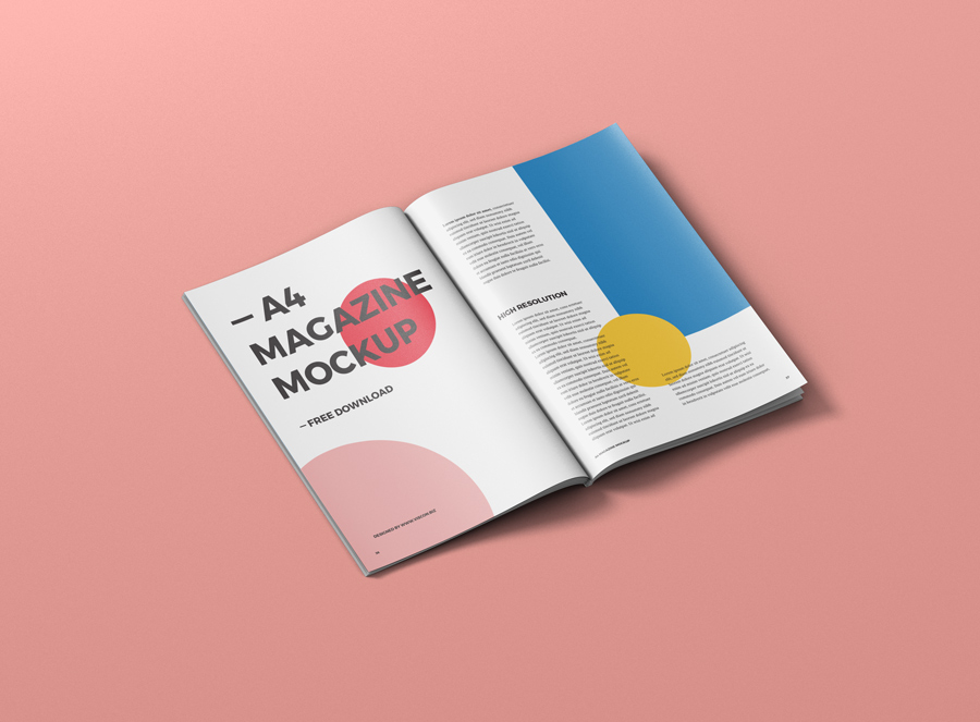 Download Free A4 Magazine Mockup 2021 Daily Mockup