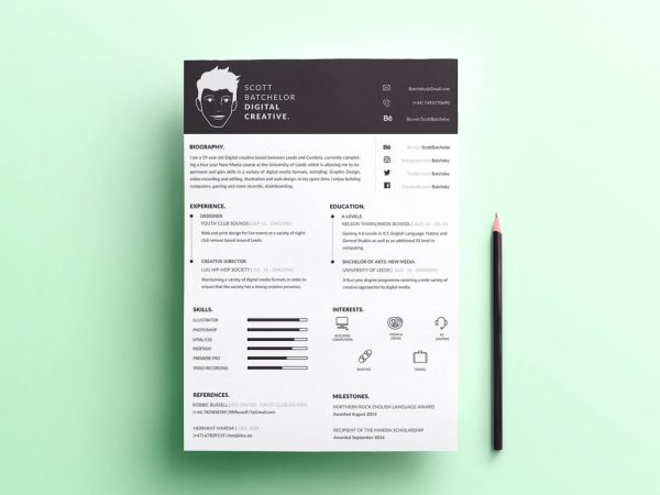 A4 Resume Template