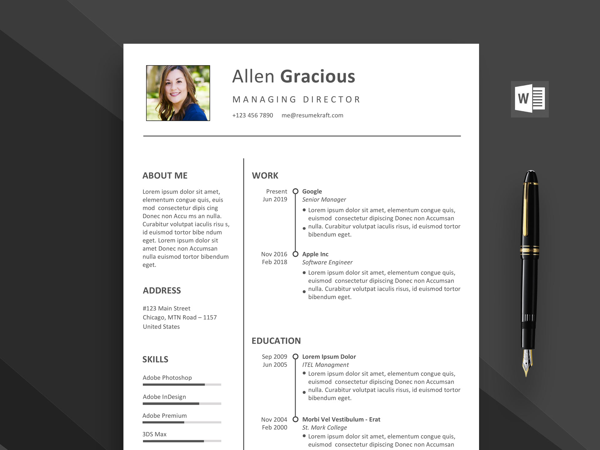 resume template word download