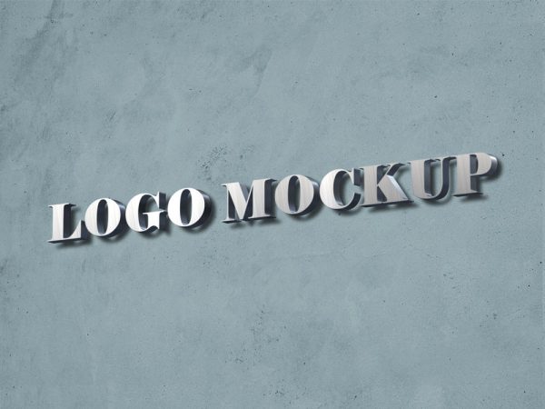 Download Realistic 3d Logo Mockup Psd Free Download Yellowimages