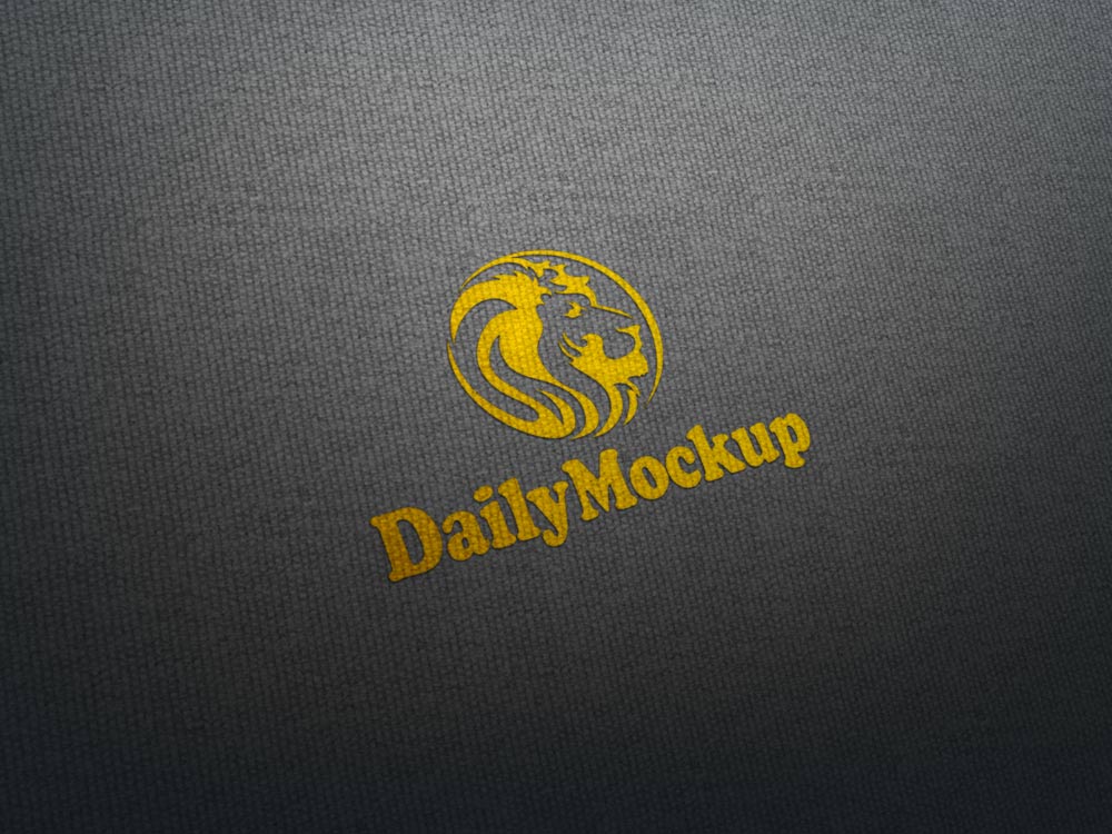 Fabric Logo Mock-up Free